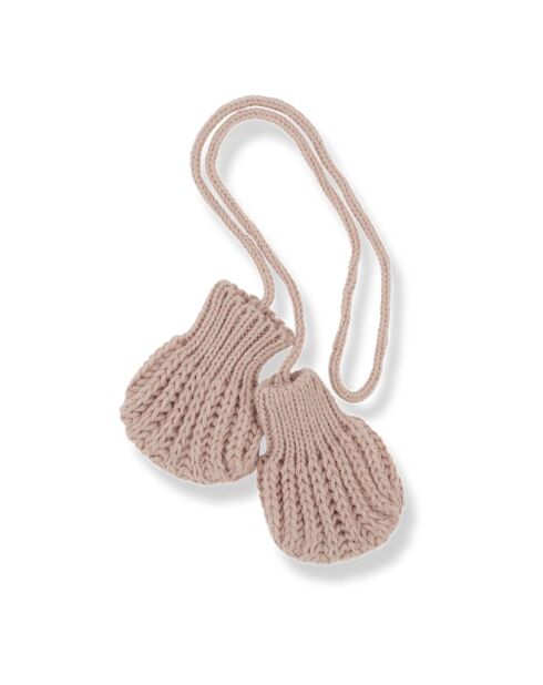 Moufles en Laine Leda rose