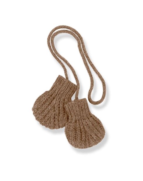 Moufles en Laine Leda camel