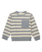 Pull Rayé beige/gris