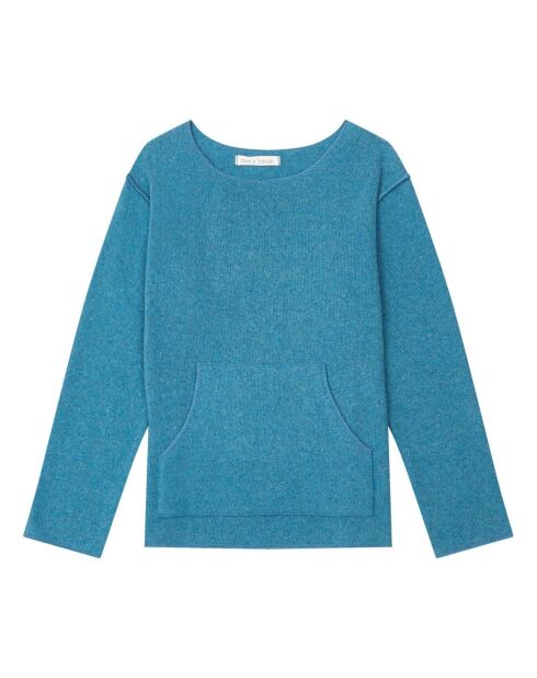 Pull Maille Poche bleu