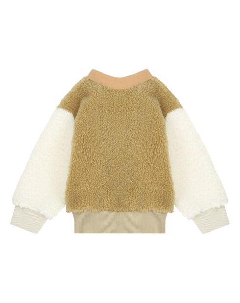 Sweat Façon Fourrure Bicolore Joe camel