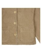 Manteau en Velours Fourré Andrea beige