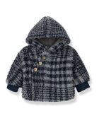 Manteau Façon Fourrure Ethan bleu marine