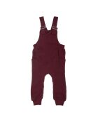 Salopette en Coton Bio Eikin bordeaux