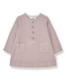 Robe côtelée Rayée Dima mauve