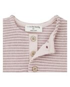 Robe côtelée Rayée Dima mauve