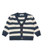 Cardigan Rayé écru/marine