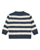 Cardigan Rayé écru/marine