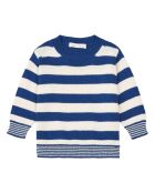 Pull Rayé bleu marine