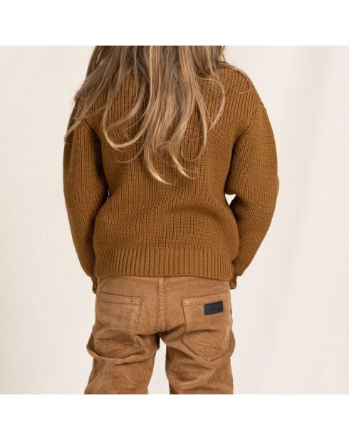 Pull en Laine Merinos mélangée Sasha camel