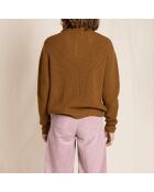 Pull en Laine Merinos mélangée Sasha camel