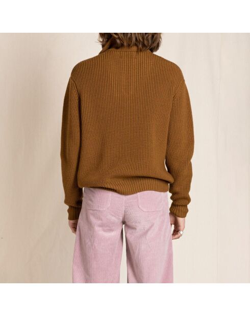 Pull en Laine Merinos mélangée Sasha camel