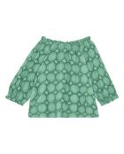 Blouse Ajourée vert argile