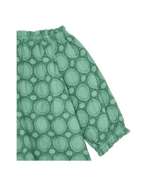 Blouse Ajourée vert argile