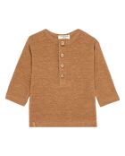 T-Shirt Manches Longues en Lin Beto camel