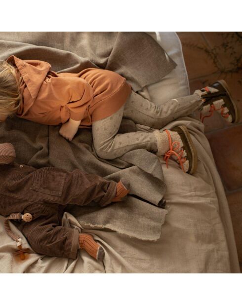 Abito Barbara in terracotta con cappuccio