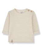 T-Shirt Matière Recyclée Rayé Aubin écru