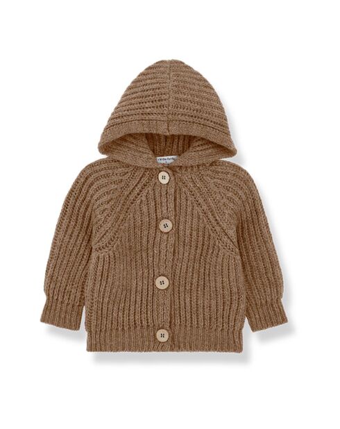 Cardigan à Capuche 100% Laine  Aniol camel
