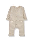 Combinaison Matière Recyclée Rayée Achille beige