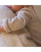 Combinaison Matière Recyclée Rayée Achille beige