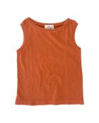 Débardeur en Lin mélangée Coton bio orange