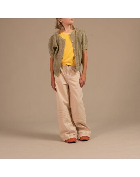 Cardigan Lurex vert