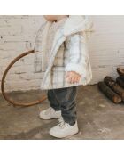 Manteau en Laine mélangée Fourré gris