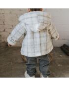 Manteau en Laine mélangée Fourré gris
