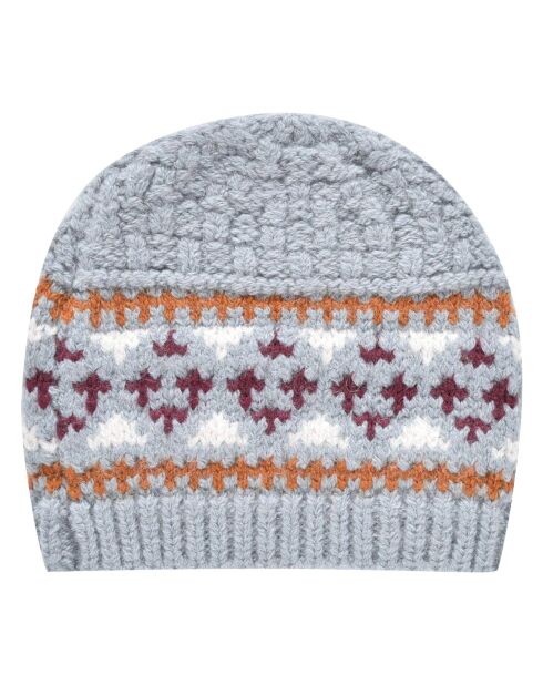 Bonnet en Laine mélangée Michel bleu gris