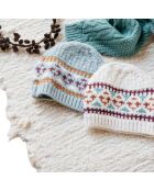 Bonnet en Laine mélangée Michel bleu gris