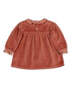 Robe Velours Coton Bio vieux rose