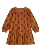Robe Velours Tulipes caramel