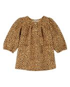 Robe Velours Léopard camel