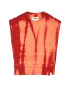 Sweat sans manches Carol Tie and Dye rouge
