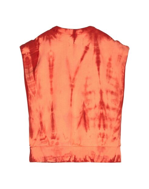 Sweat sans manches Carol Tie and Dye rouge