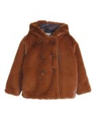 Manteau Façon Fourrure caramel