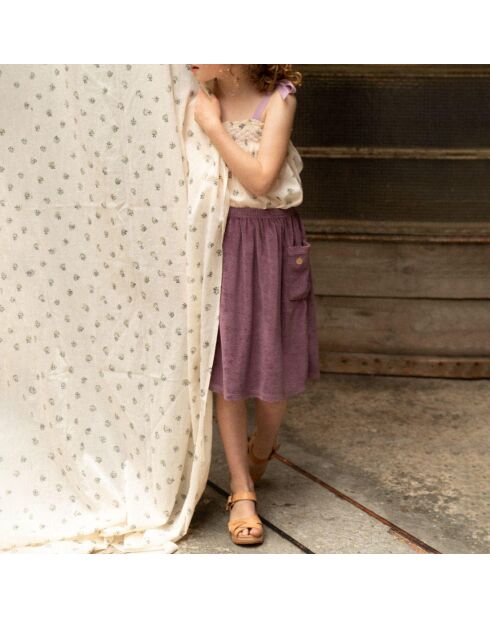 Jupe Eponge violette