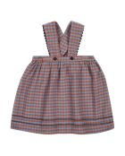 Robe à carreaux Whitebeam chocolat/bleu