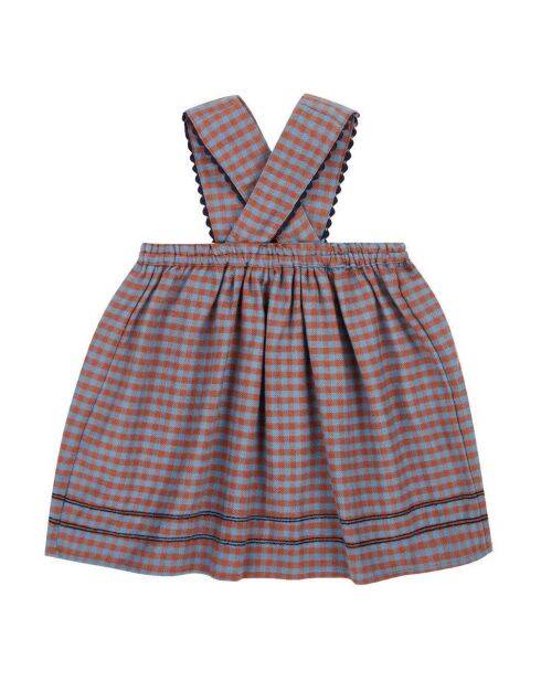 Abito scozzese Whitebeam cioccolato/blu