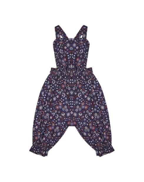 Salopette Liberty Felicity bleu/imprimé