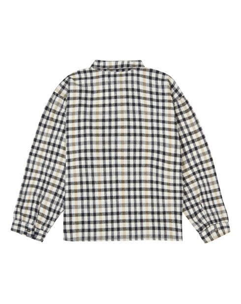 Chemise manches longues à Carreaux beige/noir
