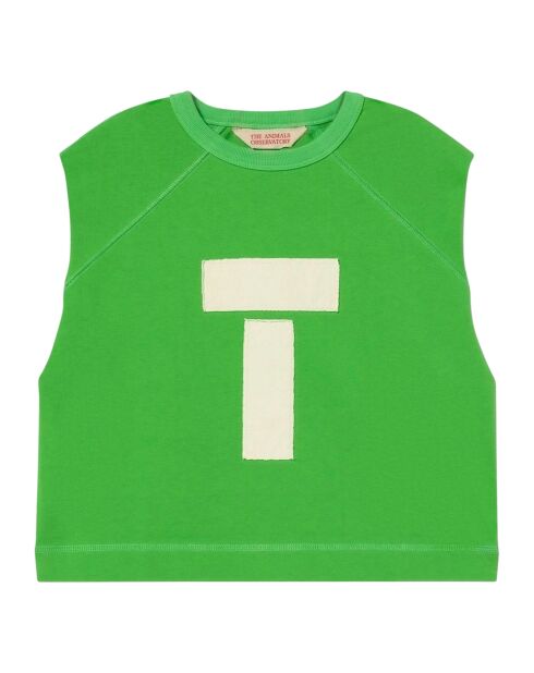 Top sans manches vert