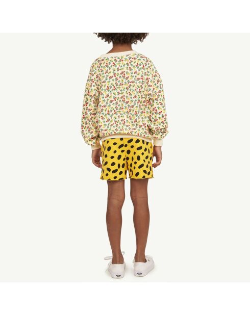 Sweat à Fleurs écru/multicolore
