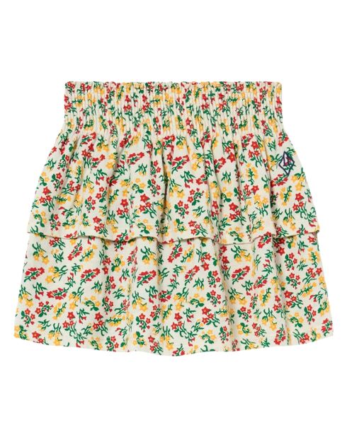 Jupe à Fleurs écrue/Multicolore