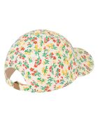 Casquette à Fleurs écru/multicolore