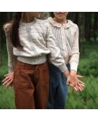 Pantalon Denim Coton Bio et Lin Vesper terracotta