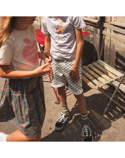 T-shirt USA Amour rose