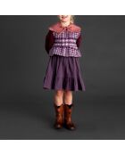 Top en Laine mélangée Aubergine prune