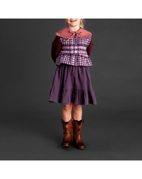 Top en Laine mélangée Aubergine prune
