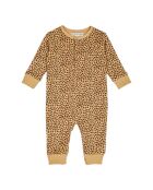 Combinaison en Coton Bio Léopard camel